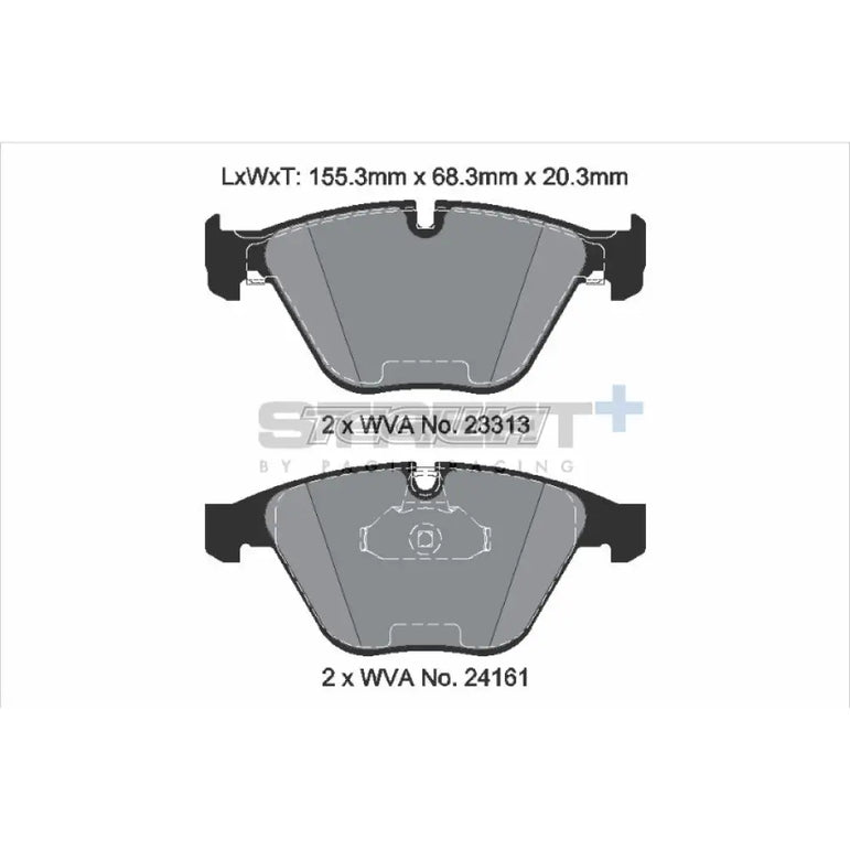 Pagid Street+ Brake Pads BMW 5-Series E60 525i 05-07 Front