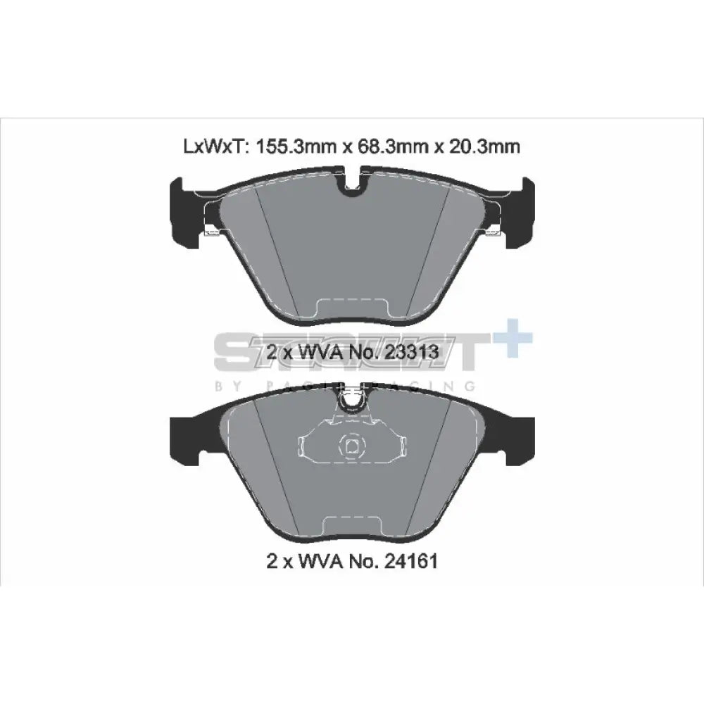 Pagid Street+ Brake Pads BMW 5-Series E60 525i 05-07 Front