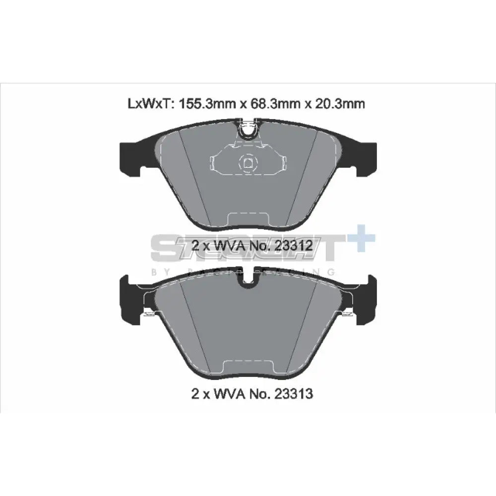 Pagid Street+ Brake Pads BMW 6-Series E6X 03-10 Front