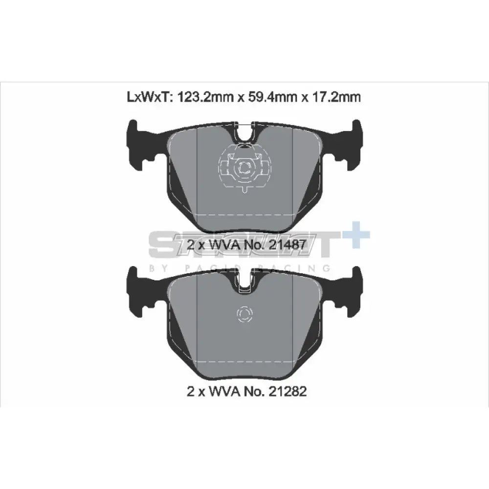 Pagid Street+ Brake Pads BMW 7-Series E38 94-01 Rear