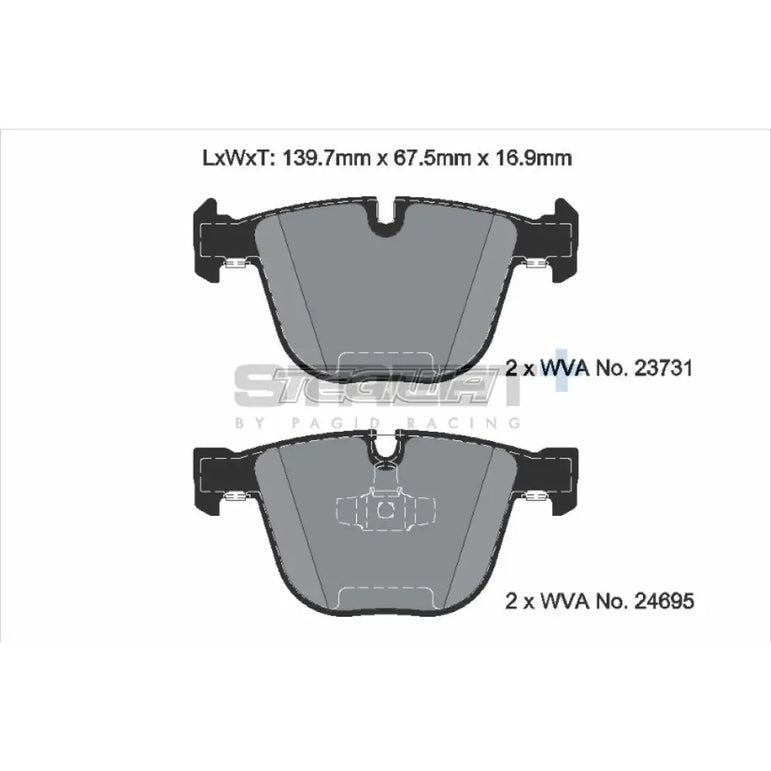Pagid Street+ Brake Pads BMW 7-Series F0X 08-15 Rear