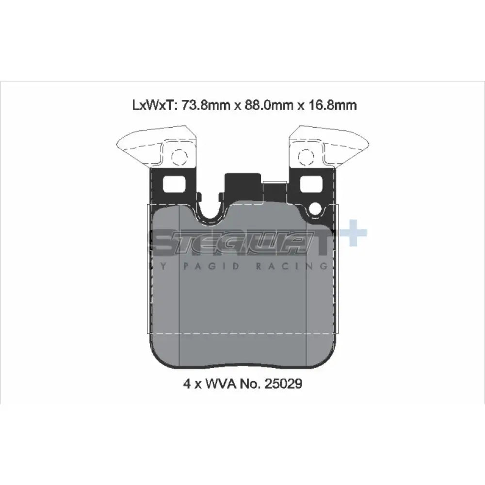 Pagid Street+ Brake Pads BMW M2 F22 F87 15-19 Rear - T8105SP2001