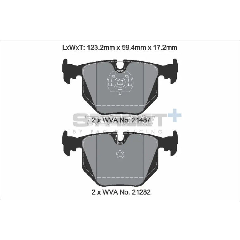 Pagid Street+ Brake Pads BMW M5 E39 96-03 Rear