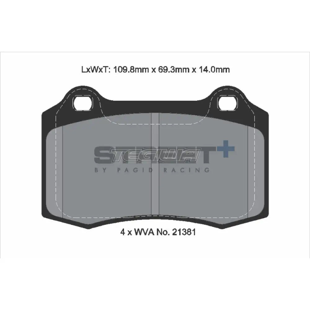 Pagid Street+ Brake Pads Ford Focus MK1 RS 02-04 Front - T8155SP2001