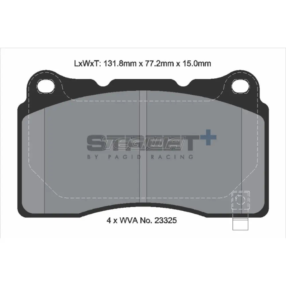 Pagid Street+ Brake Pads Ford Mustang 14-19 Front
