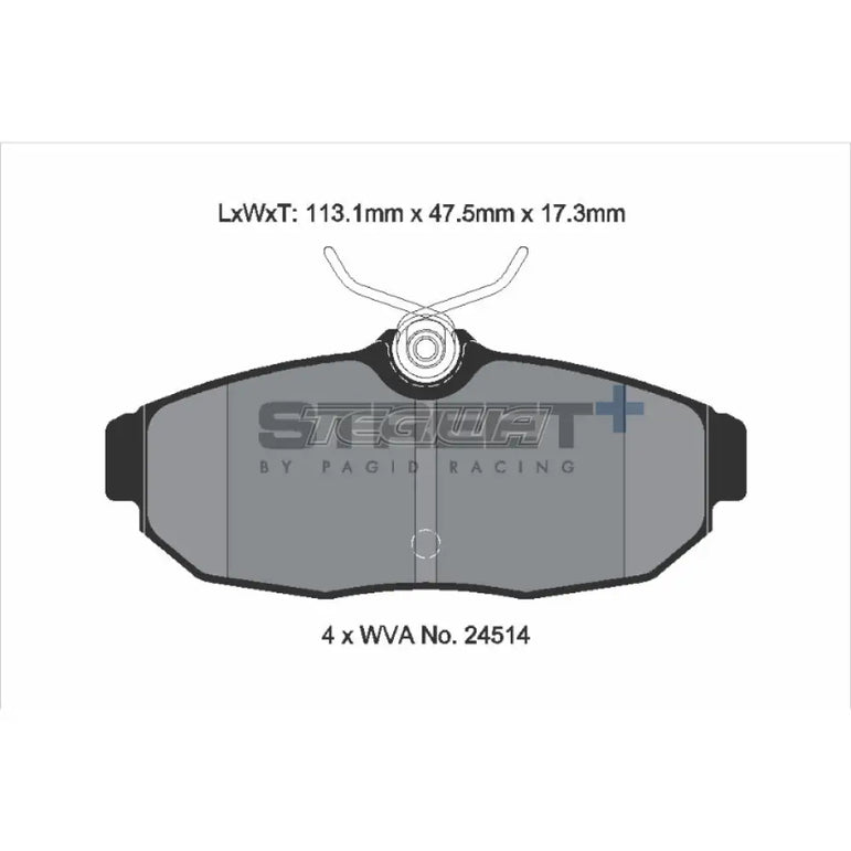 Pagid Street+ Brake Pads Ford Mustang 14-19 Rear - T8140SP2001