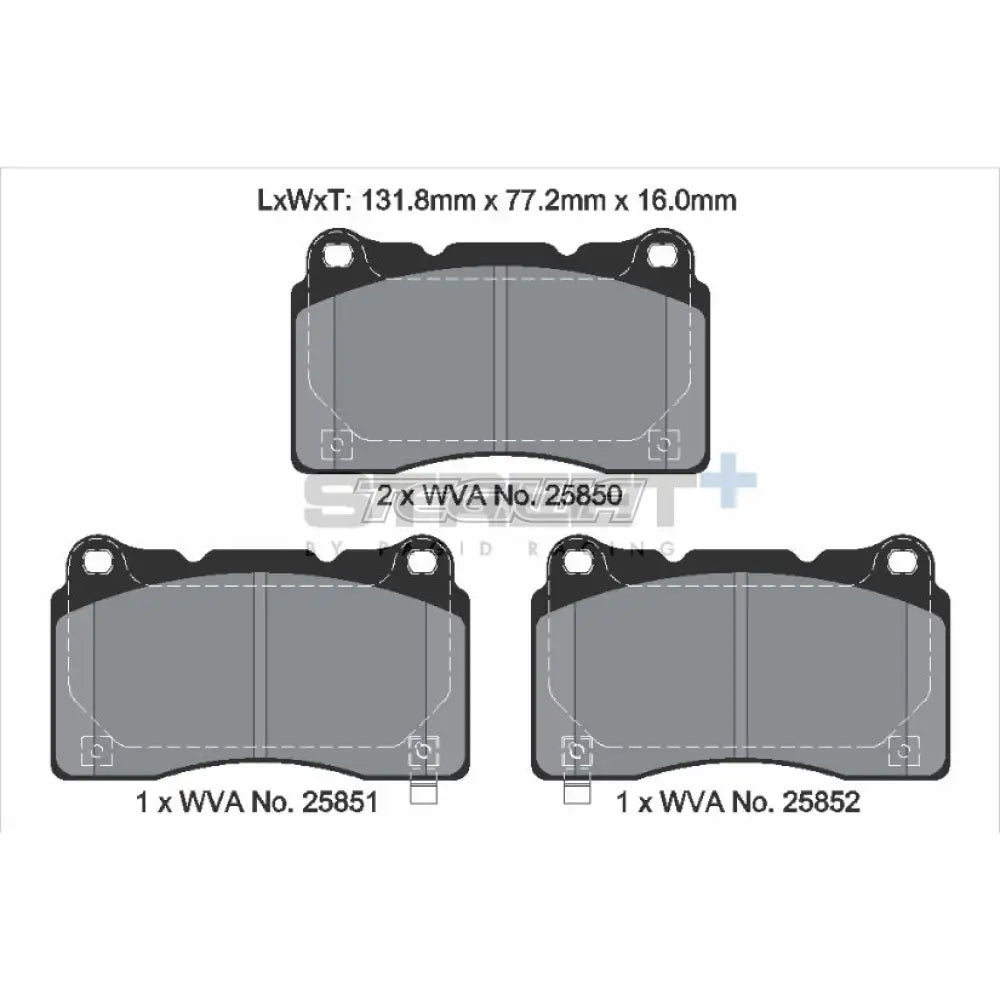 Pagid Street+ Brake Pads Honda Civic FL5 Type-R 22 Front