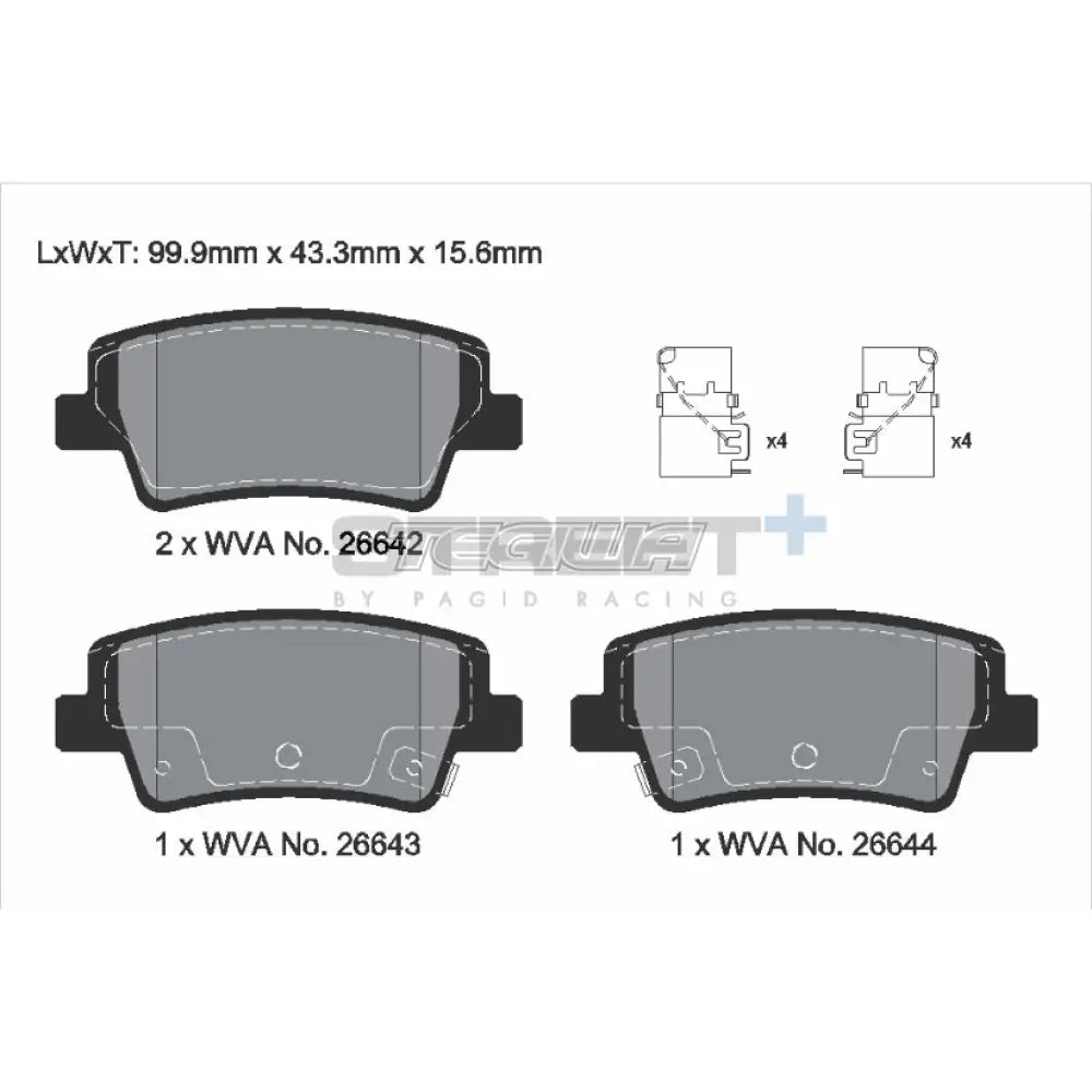 Pagid Street+ Brake Pads Hyundai i20 N 20 Rear