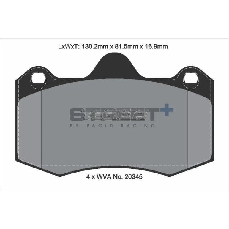 Pagid Street+ Brake Pads Lotus Evora 410 430 16-17 Front