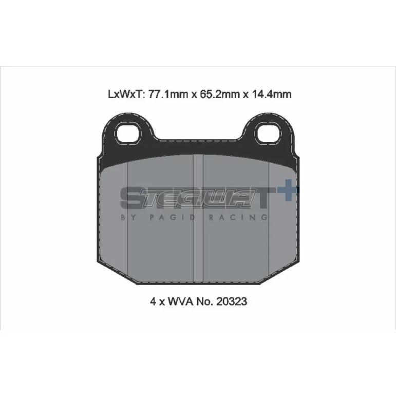 Pagid Street+ Brake Pads Lotus Exige S2 00-12 Front