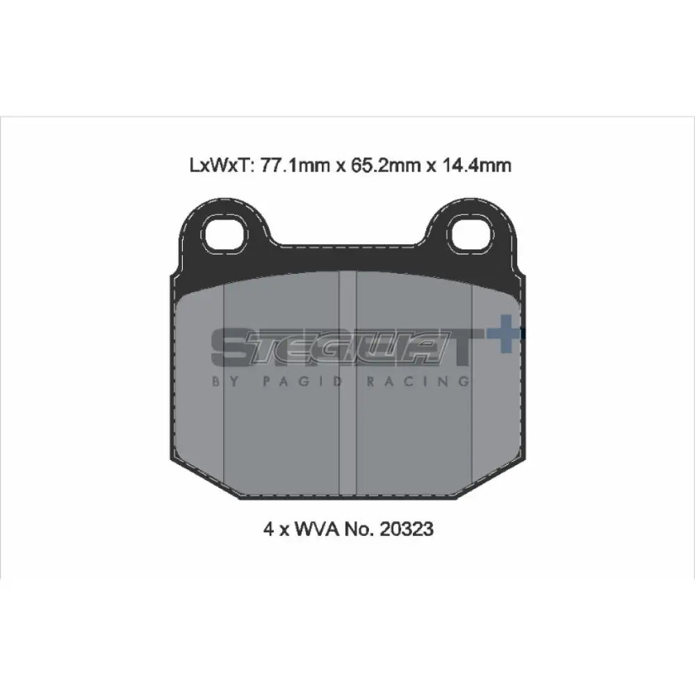 Pagid Street+ Brake Pads Lotus Exige S2 00-12 Front