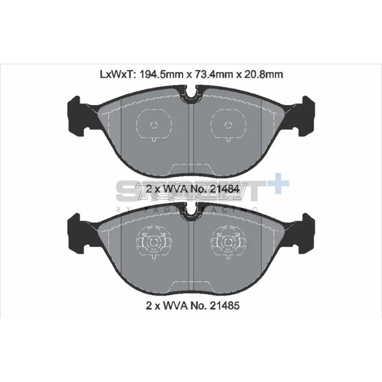 Pagid Street+ Brake Pads Mercedes E-Class AMG E55 97-03 Front
