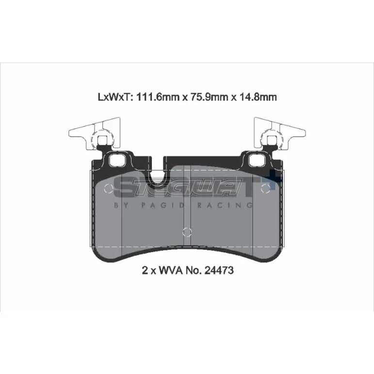 Pagid Street+ Brake Pads Mercedes E-Class AMG E63 06-16 Rear