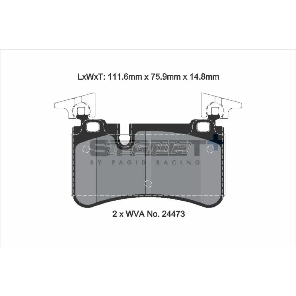 Pagid Street+ Brake Pads Mercedes SLK-Class AMG SLK55 04-11 Rear - T8074SP2001