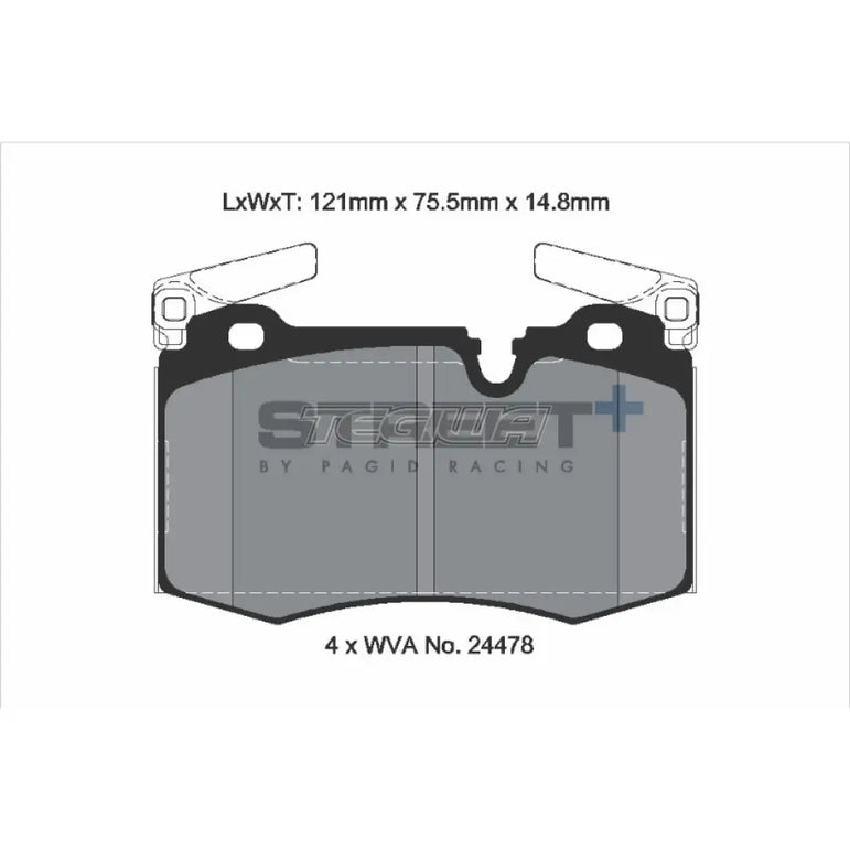 Pagid Street+ Brake Pads Mini Cooper S R5X 06-15 Front - T8188SP2001