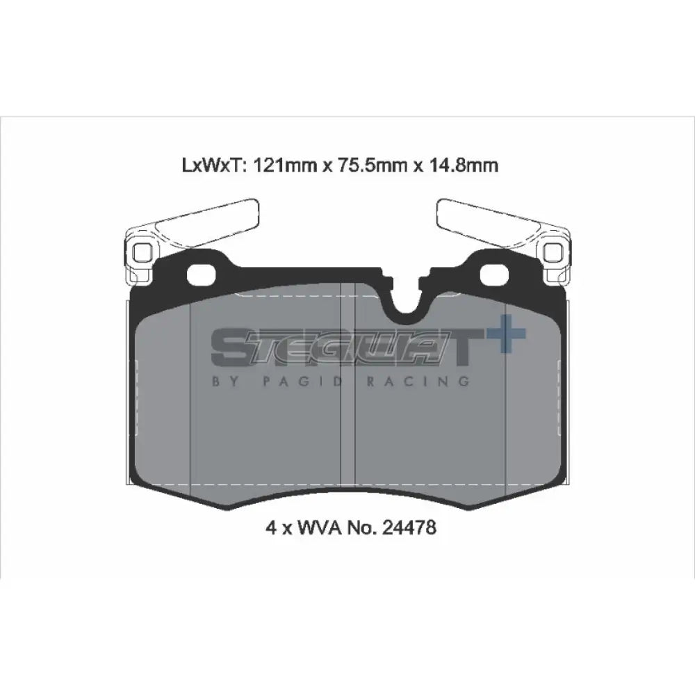 Pagid Street+ Brake Pads Mini Cooper S R5X 06-15 Front - T8188SP2001