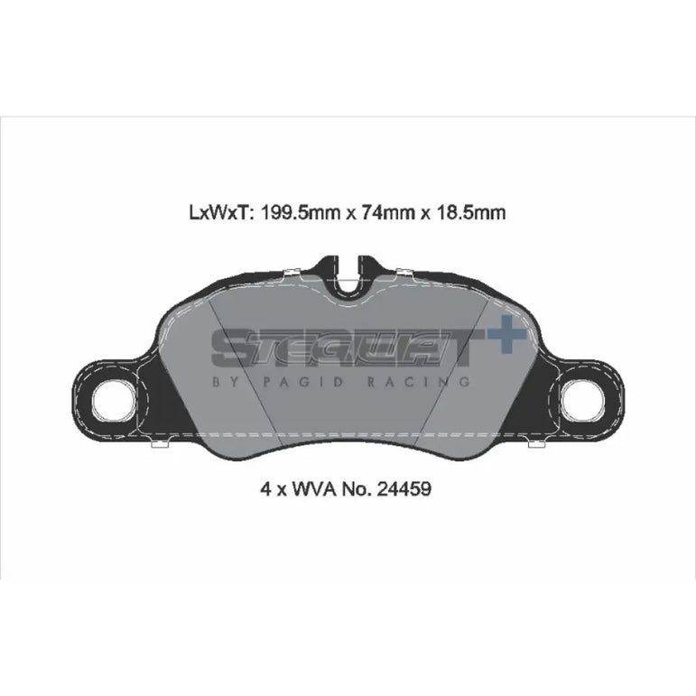 Pagid Street+ Brake Pads Porsche 718 Boxster 982 2.0 16 Front