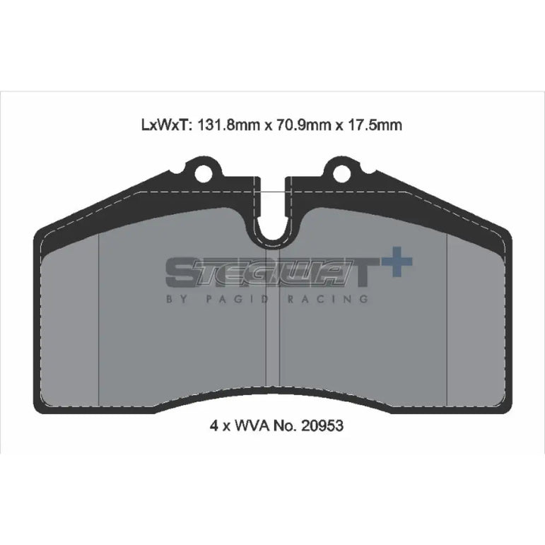 Pagid Street+ Brake Pads Porsche 911 964 89-94 Front