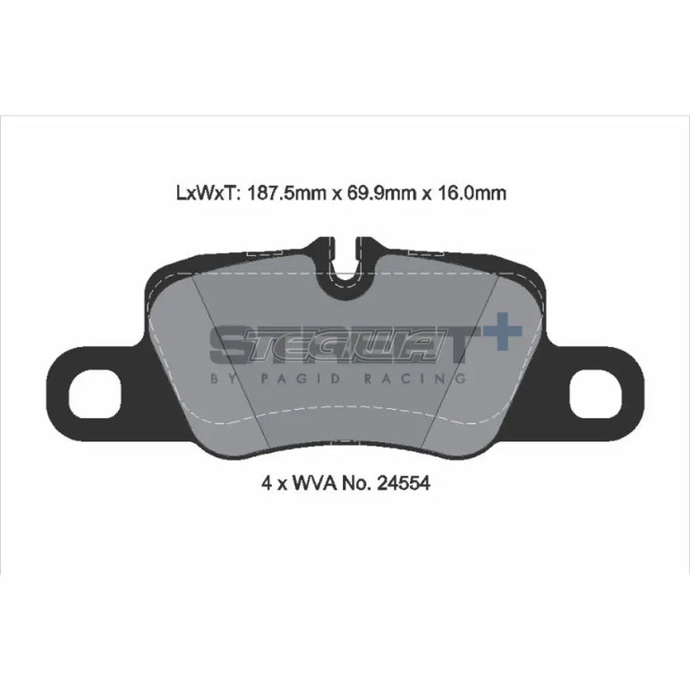 Pagid Street+ Brake Pads Porsche 911 991 11-19 Rear