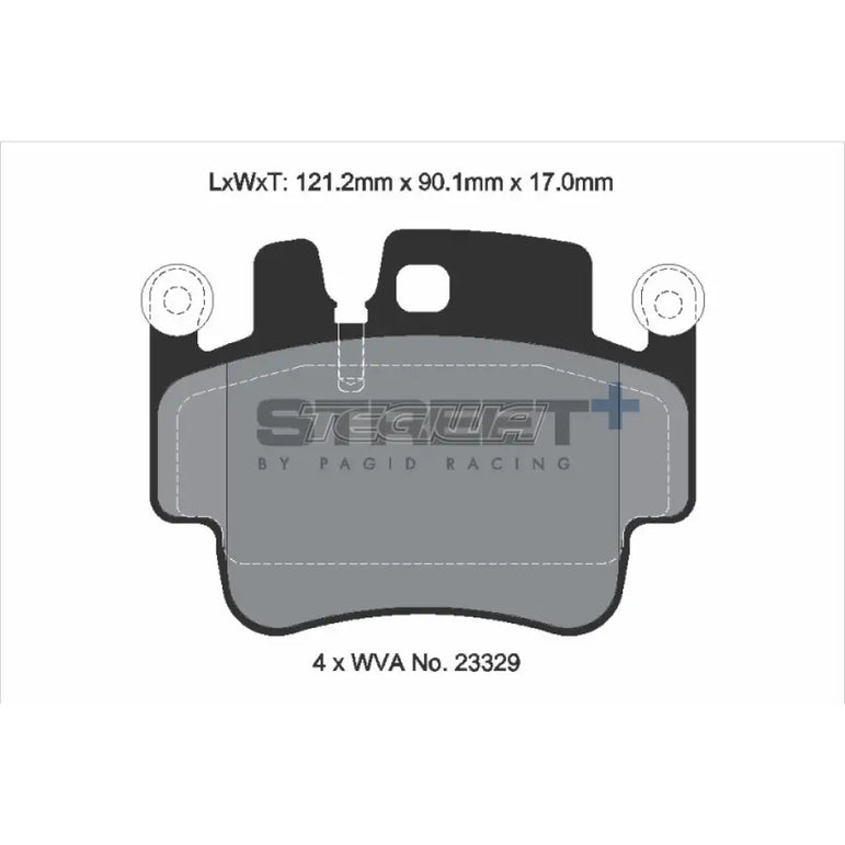 Pagid Street+ Brake Pads Porsche 911 997 04-12 Front - T8028SP2001