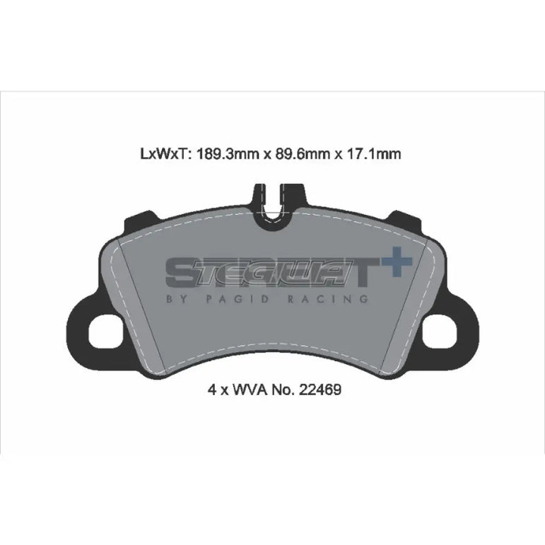 Pagid Street+ Brake Pads Porsche Cayenne 9YA 2.0 E-Hybrid AWD 23 Front