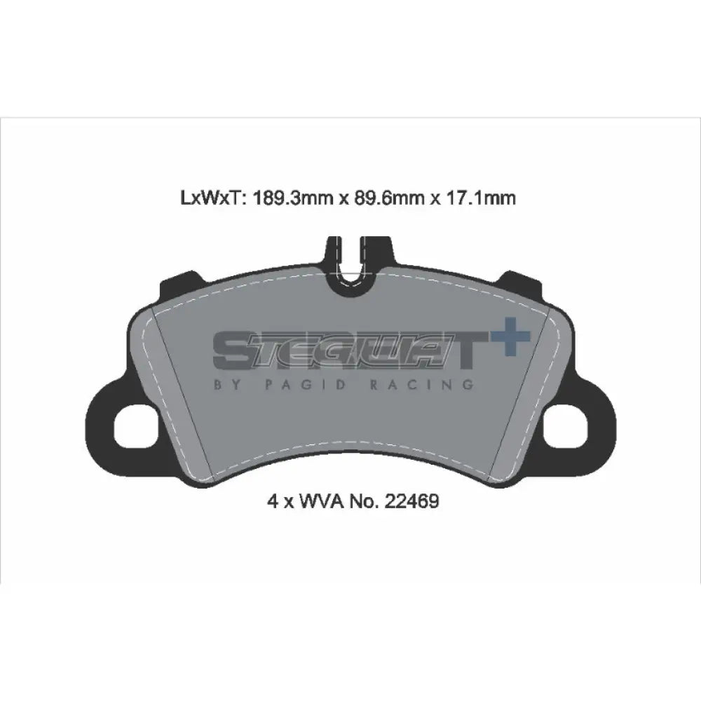 Pagid Street+ Brake Pads Porsche Cayenne 9YA 2.0 E-Hybrid AWD 23 Front