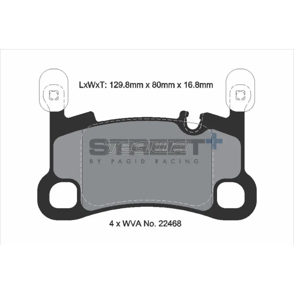 Pagid Street+ Brake Pads Porsche Cayenne 9YA 9YB 17-23 Rear