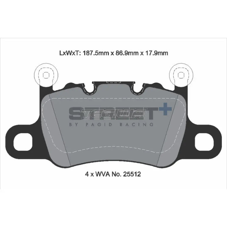 Pagid Street+ Brake Pads Porsche Panamera 911 991 GT3 13-17 Rear