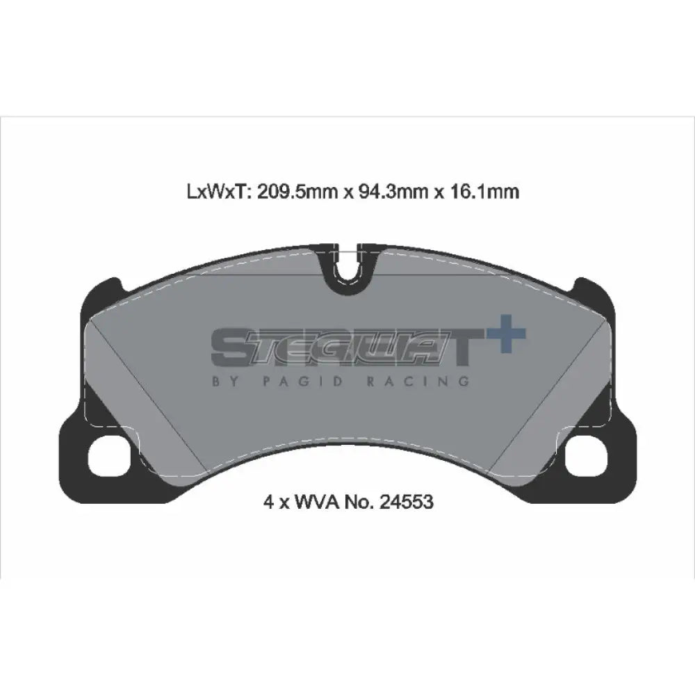 Pagid Street+ Brake Pads Porsche Panamera 970 09-16 Front