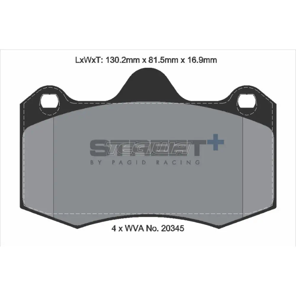 Pagid Street+ Brake Pads Renault Clio MK2 V6 00-05 Front
