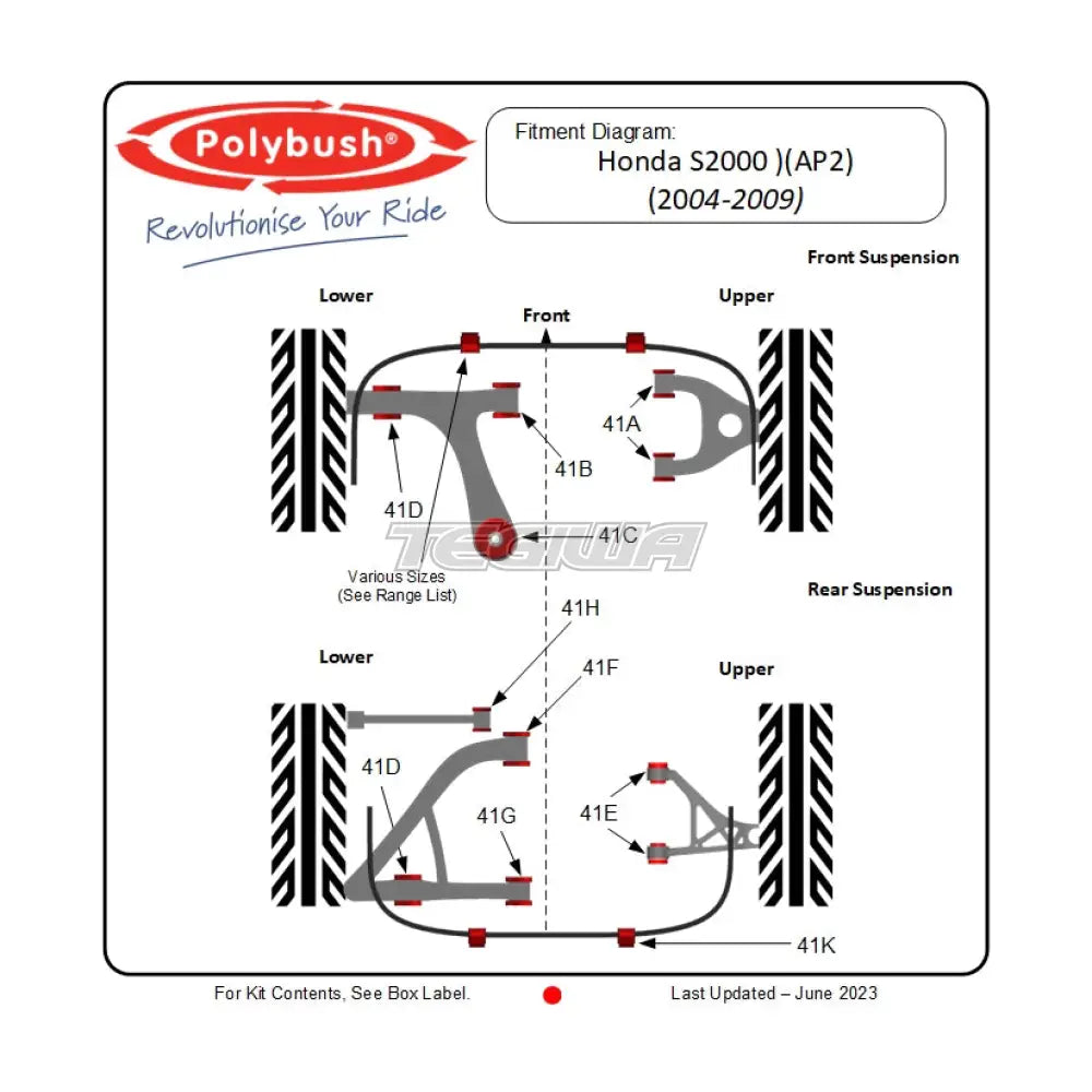 PolyBush Honda S2000 04- Full Kit