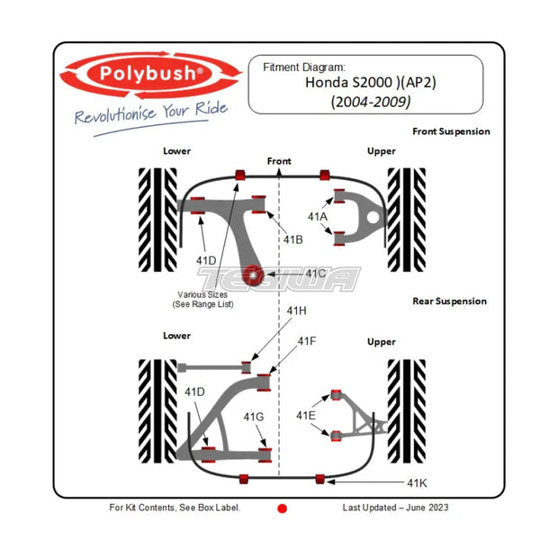 PolyBush Honda S2000 04- Full Kit