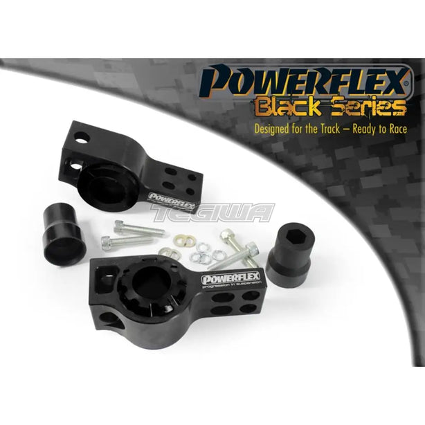 Powerflex Black Series Front Wishbone Rear Bush Anti-Lift Inc Caster Offset Audi A3 S3 RS3 8P MK2 03-13
