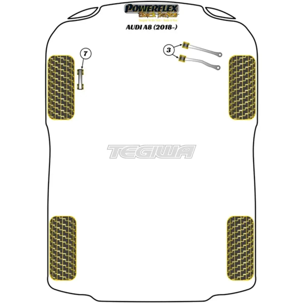 Powerflex Road & Black Series Jack Pad Adaptor Audi A8 S8 D5 18+