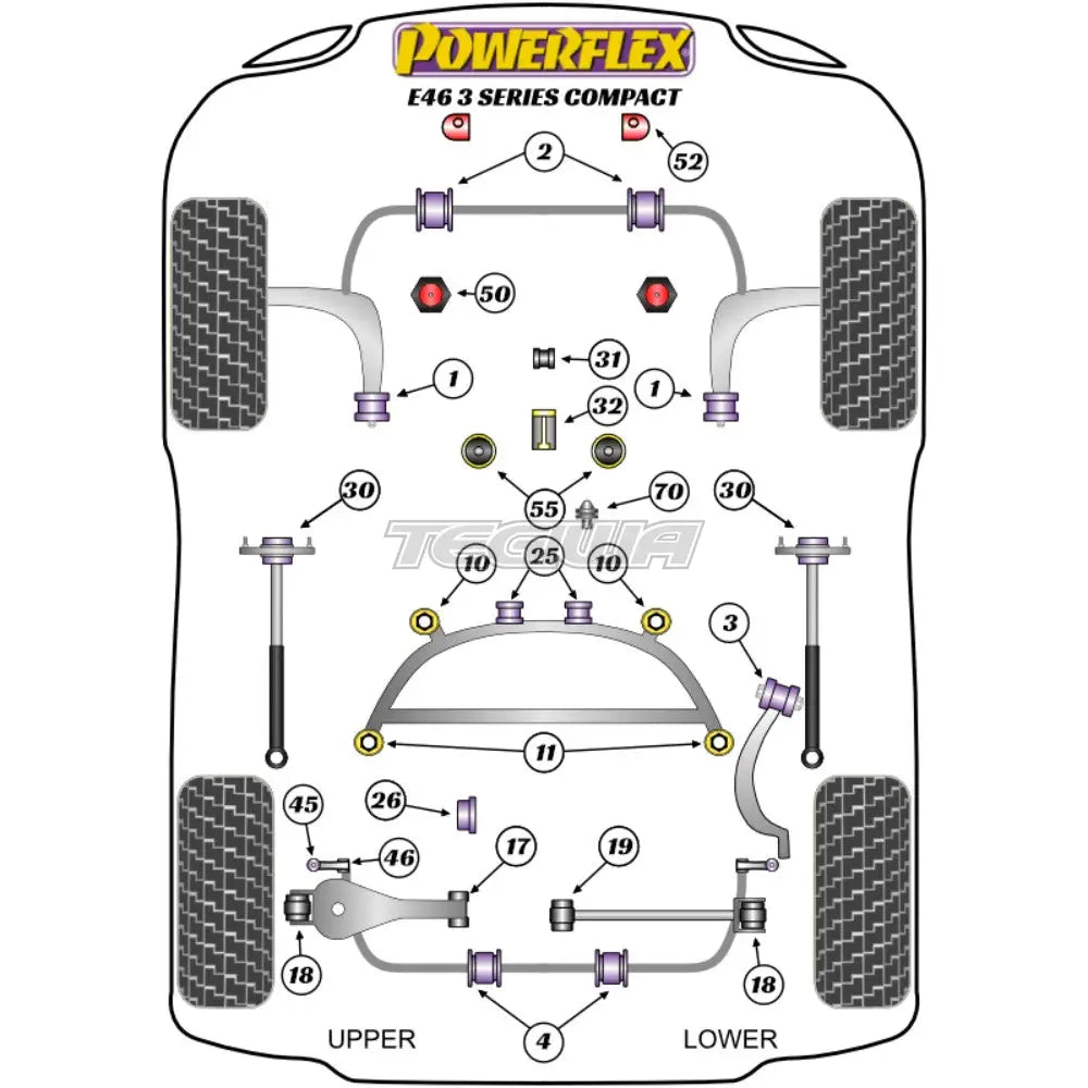 Powerflex Road Series Engine Mount BMW 3 Series E46 Compact 99-06