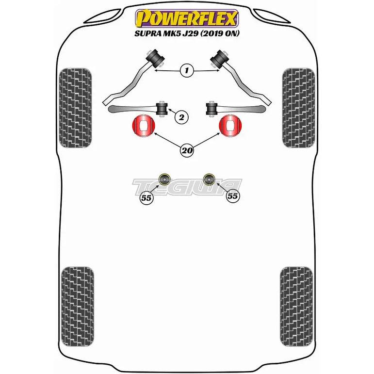 Powerflex Road Series Engine Mount Insert Toyota Supra Mk5 A90 J29 19+