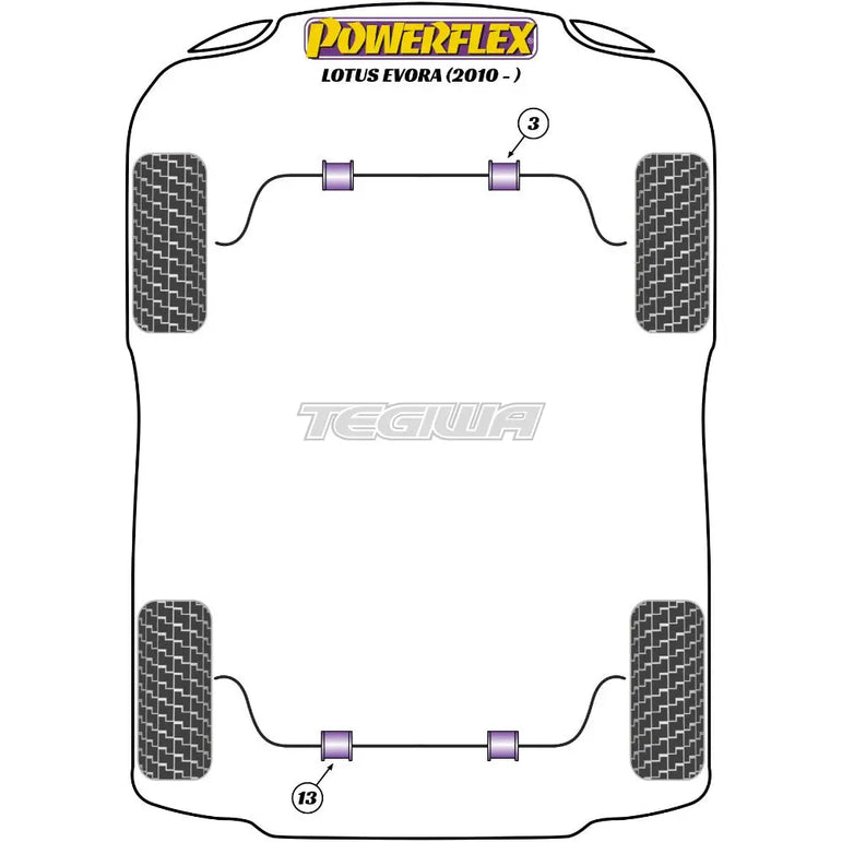 Powerflex Road Series Front Anti Roll Bar Bush 23mm Lotus Evora 10-21