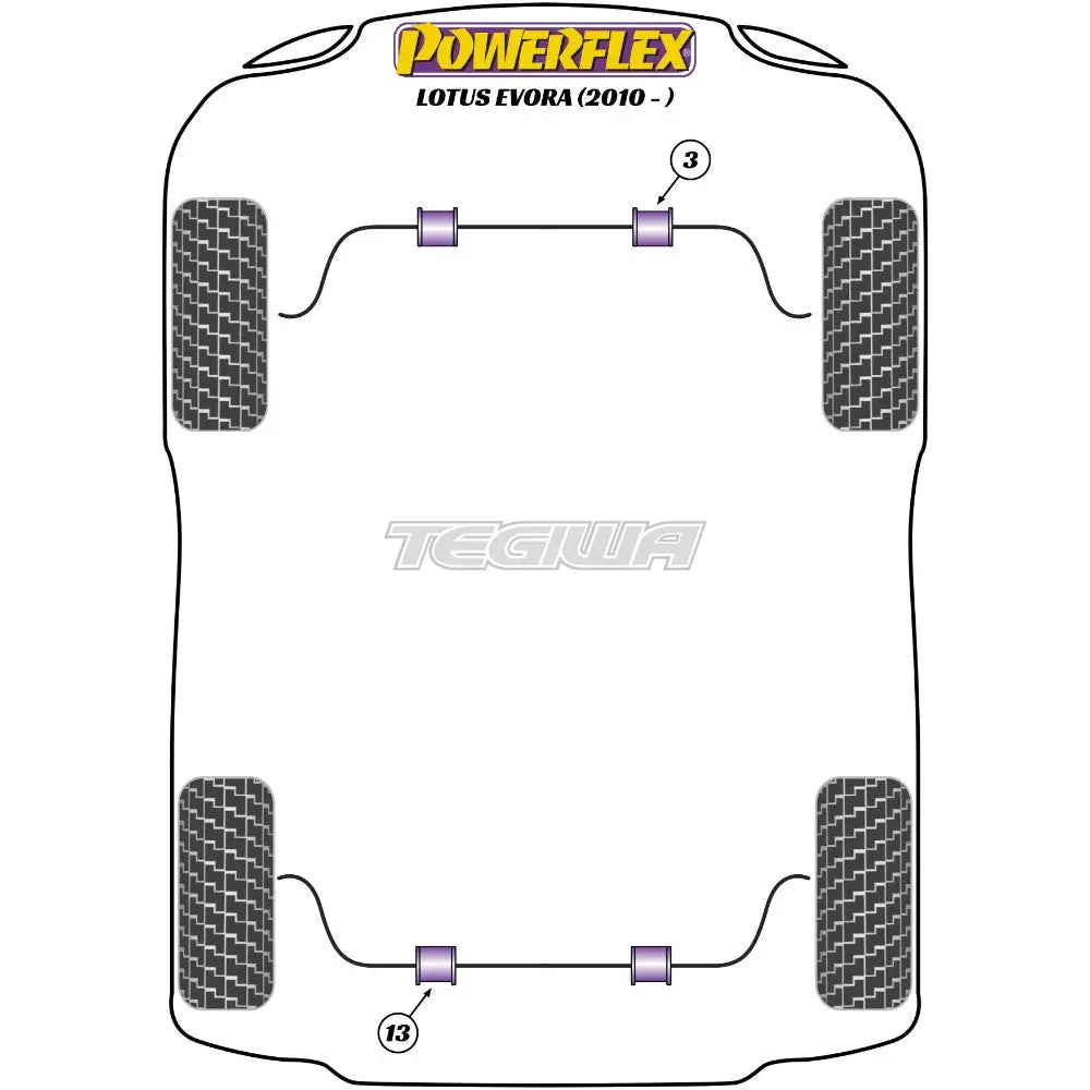 Powerflex Road Series Front Anti Roll Bar Bush 23mm Lotus Evora 10-21