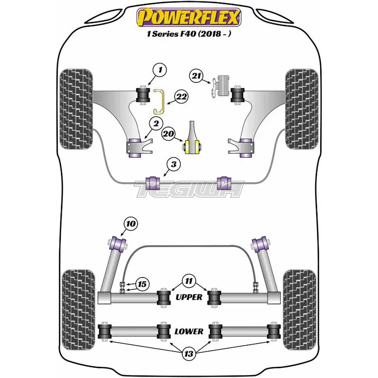 Powerflex Road Series Front Arm Front Bush BMW 1 Series F40 18+