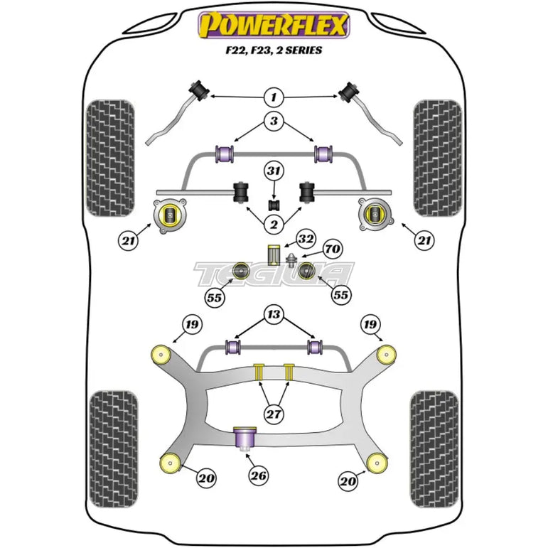 Powerflex Road Series Jack Pad Adaptor BMW 2 Series F22 F23 13+