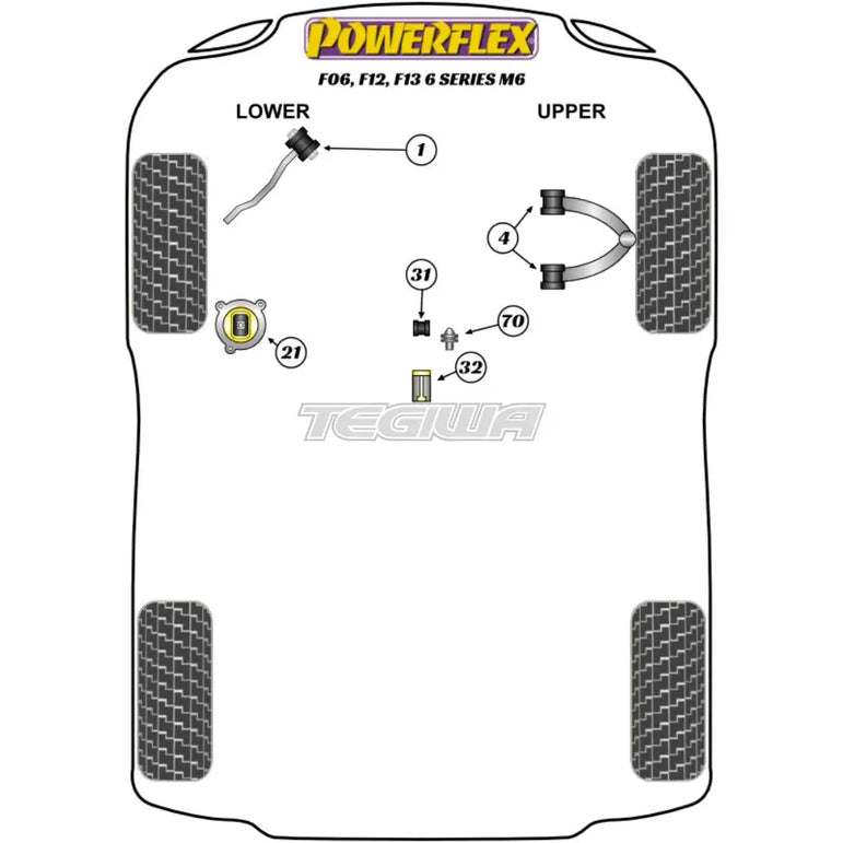 Powerflex Road Series Jack Pad Adaptor BMW 6 Series F06 F12 F13 Sedan Convertible Coupe M6 11-18