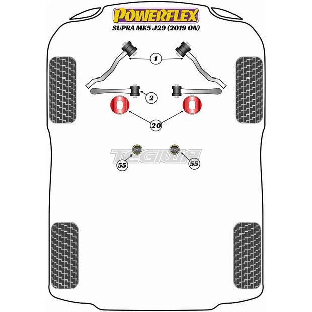 Powerflex Road Series Jack Pad Adaptor Toyota Supra Mk5 A90 J29 19+