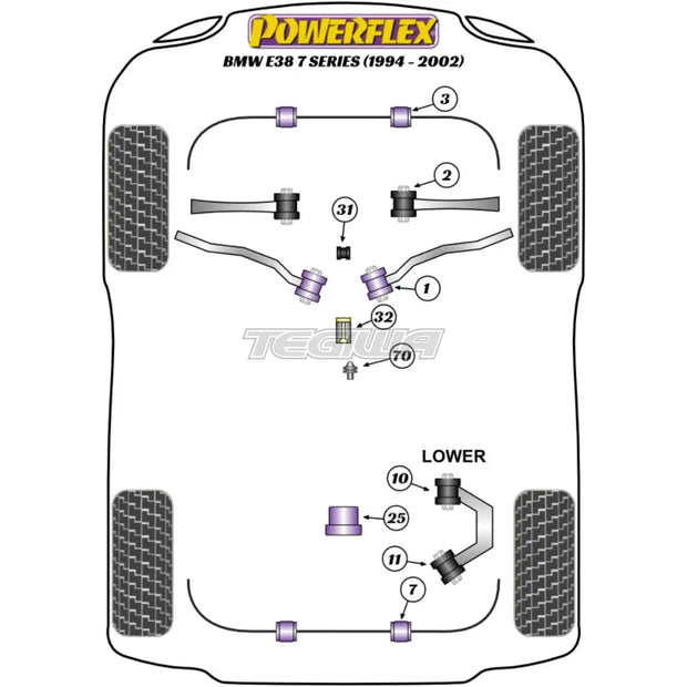 Powerflex Road Series PowerAlign Wheel Mounting Guide Pin BMW 7 Series E38 94-02