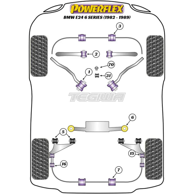 Powerflex Road Series Universal Jack Pad Adaptor BMW 6 Series E24 82-89