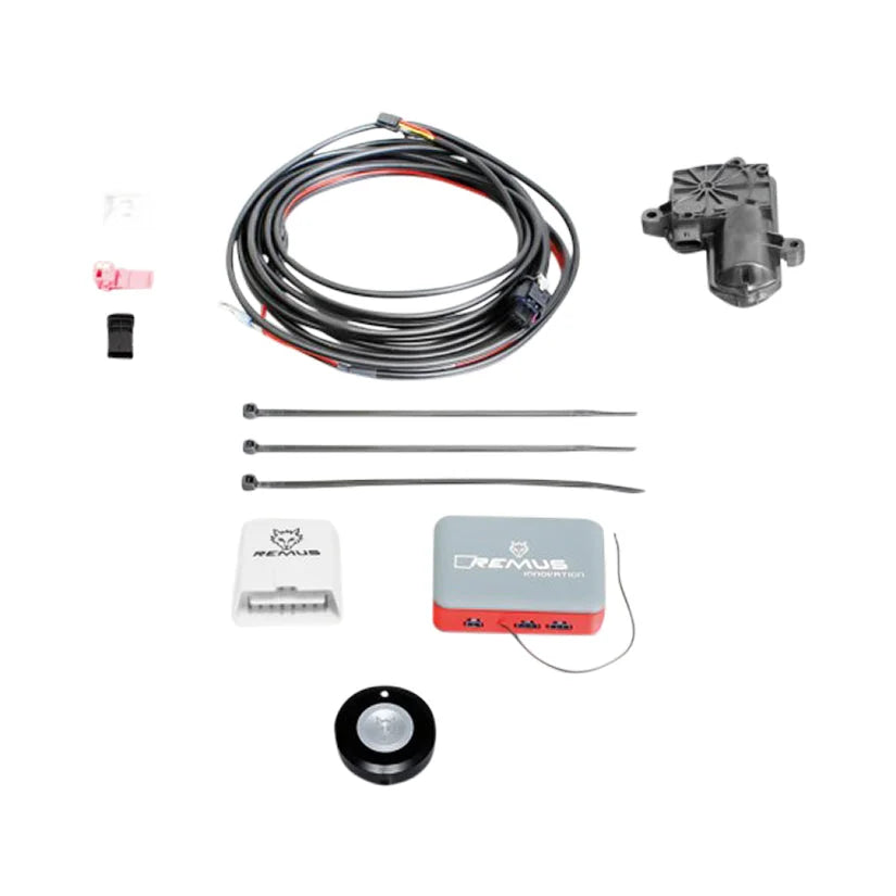 Remus Non-Resonated Downpipe Back System Left/Right With Remus Sound Controller Honda Civic FK8 2.0 Type-R 17+