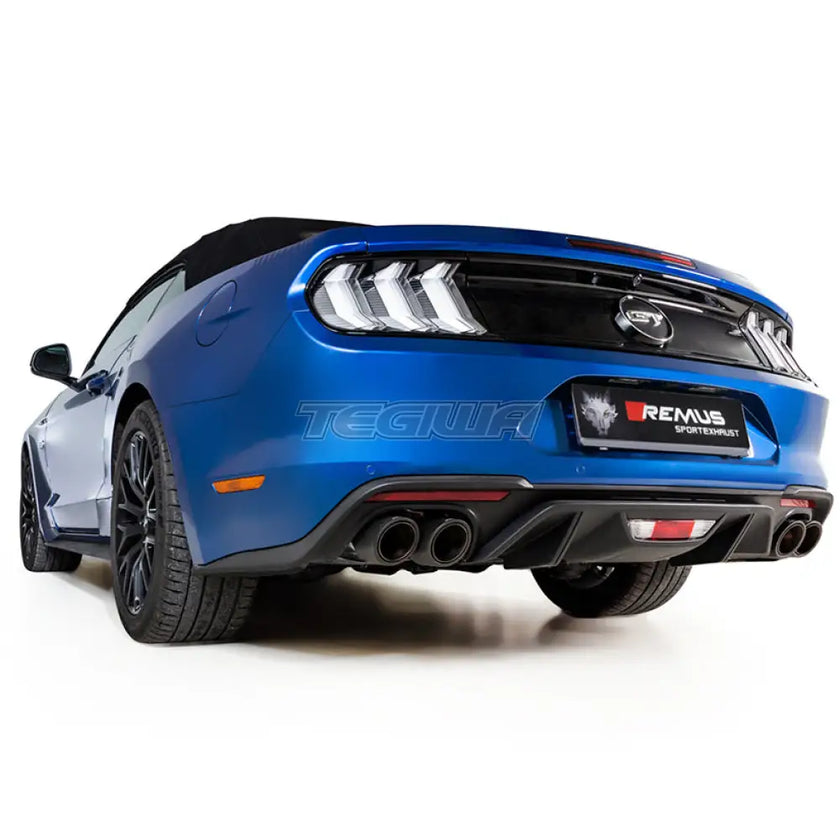 Remus Resonated Cat Back System Left/Right Ford Mustang 6th Gen Facelift 5.0 V8 17+