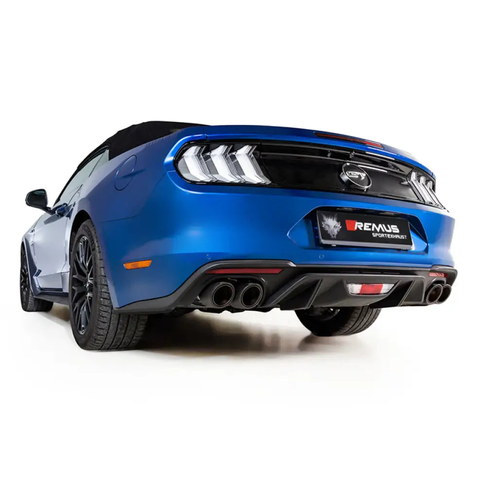 Remus Resonated Cat Back System Left/Right Ford Mustang 6th Gen Facelift 5.0 V8 17+