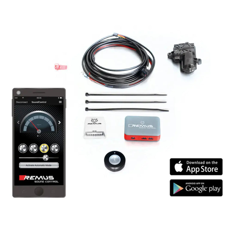 Remus Resonated Cat Back System Left/Right With Remus Sound Controller Ford Mustang 6th Gen 2.3 Ecoboost 15-17