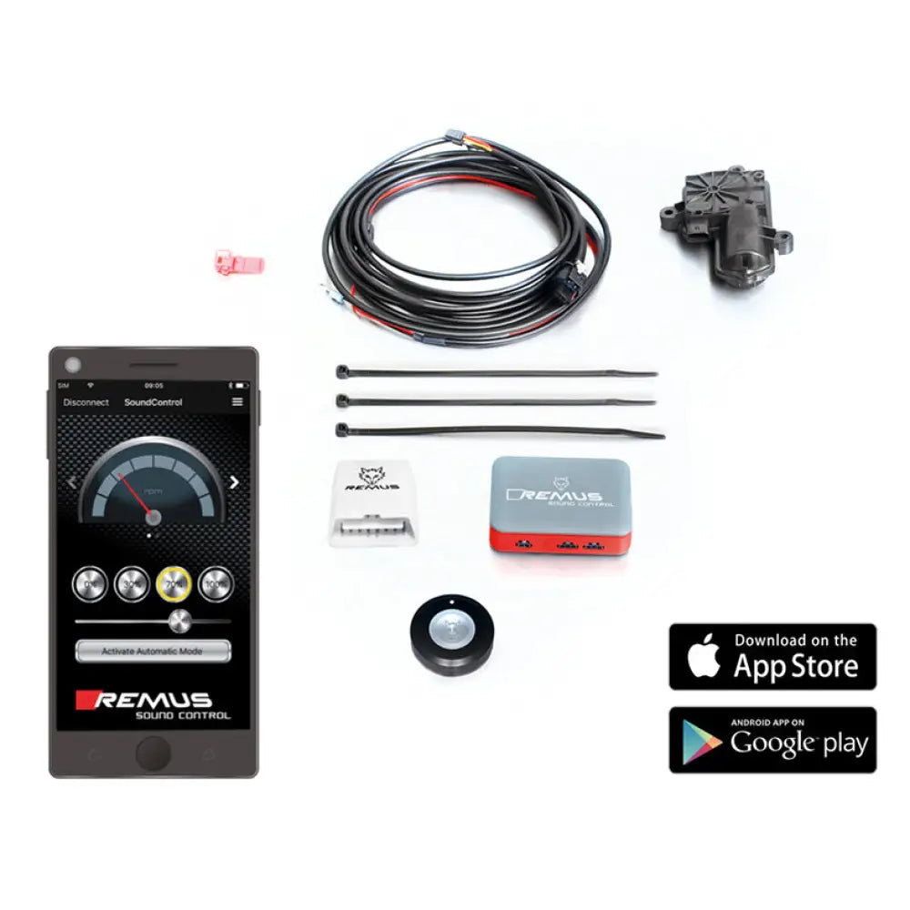 Remus Resonated Cat Back System Left/Right With Remus Sound Controller Ford Mustang 6th Gen 2.3 Ecoboost 15-17