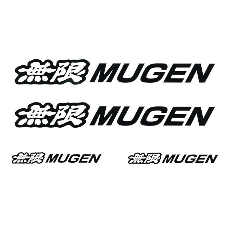 Mugen Black 4 Stickers Set